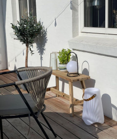 Barcelona Teak Bænk - Bænk i teaktræ 90x25xh45 cm