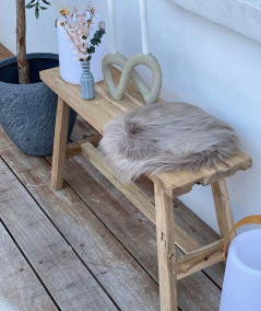 Barcelona Teak Bænk - Bænk i teaktræ 90x25xh45 cm