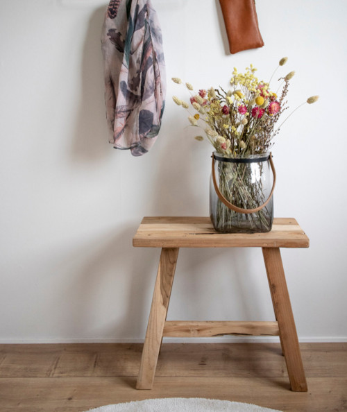 Barcelona Teak Bænk - Bænk i teaktræ 50x25xh45 cm