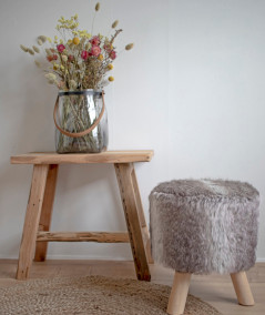 Barcelona Teak Bænk - Bænk i teaktræ 50x25xh45 cm