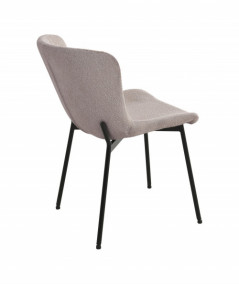 Bernadette spisebordsstol i beige, med sorte ben