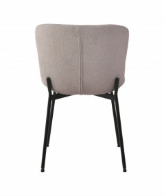 Bernadette spisebordsstol i beige, med sorte ben