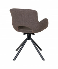 Amorim spisebordsstol i bouclé mushroom med drejefod