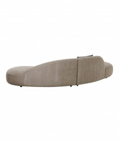 Élodie sofa med 2 puder i chenille, natur