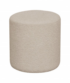 Ejby puf i beige bouclé