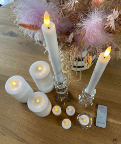 LED stearinlys pakke med 10 dele
