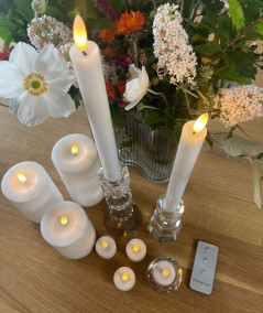 LED stearinlys pakke med 10 dele