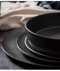RAW Titanium Black - desserttallerken 1 stk