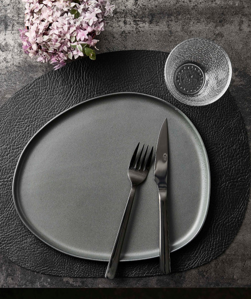 RAW steak bestik i sort med 8 dele