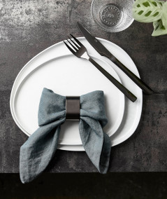 RAW steak bestik i sort med 8 dele