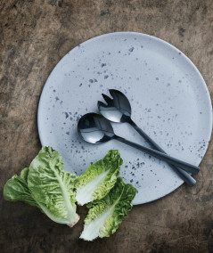 Raw bestik salatsæt i sort