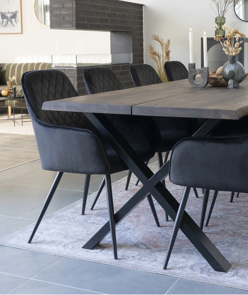 Harbo spisebordsstol i sort velour