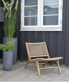 Derby Stol - Stol i teaktræ og polyrattan