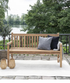 Cabo bænk i Teaktræ, 150x60xh92 cm