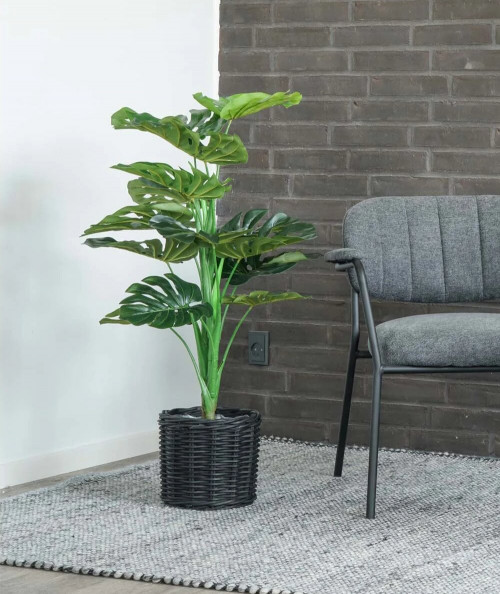 Monstera - Kunstig Monstera plante 90 cm