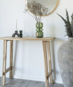 Vase i grøn glas