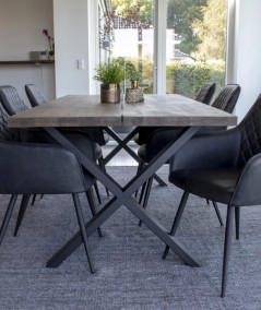 Montpellier Spisebord - Spisebord i smoked olieret eg med lige kant 200x95xh75 cm