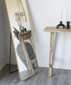 Madrid Spejl i messing look 40x150 cm