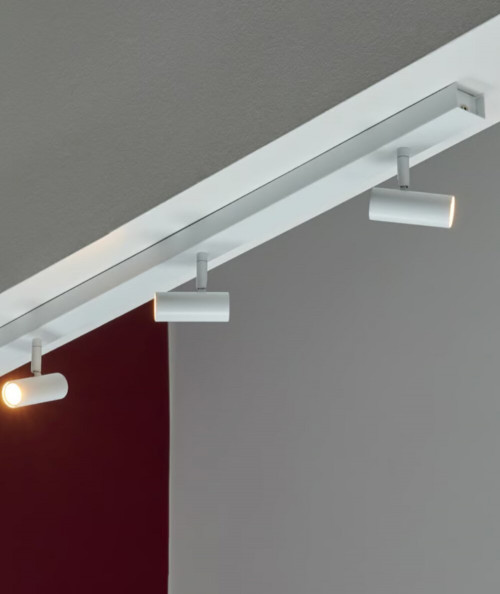 Omari 3 led spot på skinne i hvid