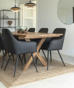 Murcia havebord - Lavet i genbrugs teak 200x90xh75cm