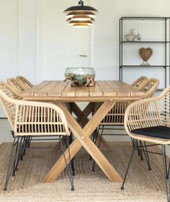 Murcia havebord - Lavet i genbrugs teak 200x90xh75cm
