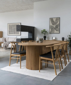 Boavista spisebord i natur 100x210x75 cm