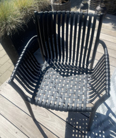 Tulsa havestol i sort