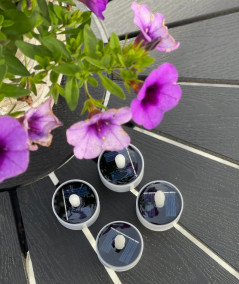 Små solcelle fyrfadslys