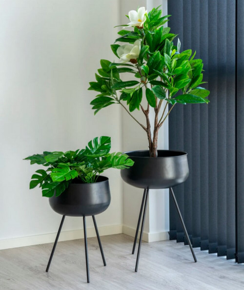 Ardola 2 blomsterstandere i sort