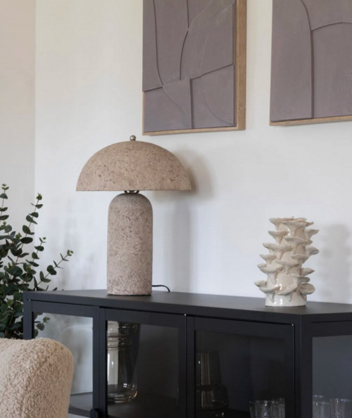 Astley bordlampe i grå