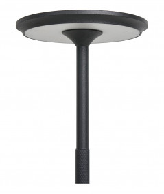 Sort bordlampe med genopladelig batteri via usb