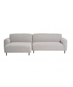 Salvador loungesofa - venstrevendt i lysegrå