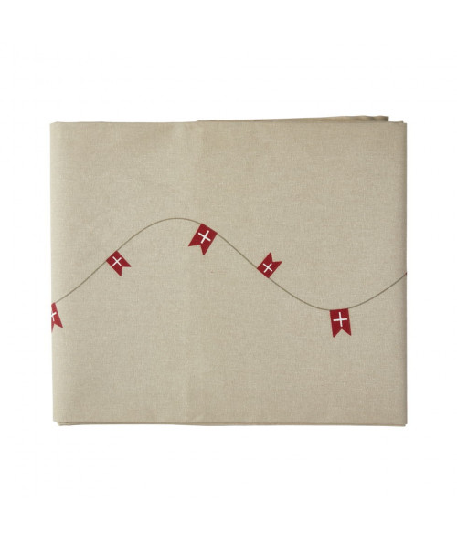 Coated fødselsdagsdug med printet flag