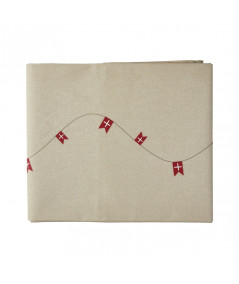 Coated fødselsdagsdug med printet flag