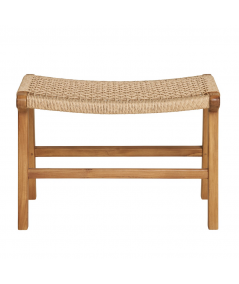 Derby Fodskammel - Fodskammel, teak/polyrattan, natur