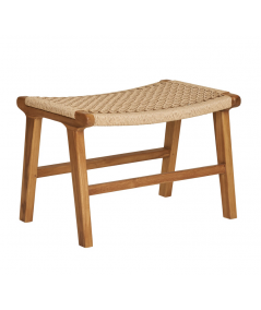 Derby Fodskammel - Fodskammel, teak/polyrattan, natur
