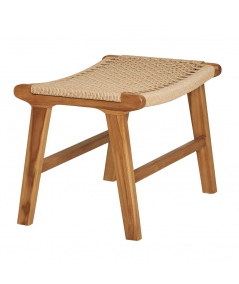 Derby Fodskammel - Fodskammel, teak/polyrattan, natur