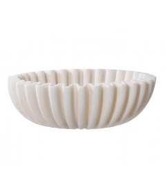 Skål i beige polyresin