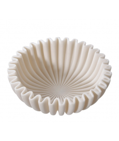 Skål i beige polyresin