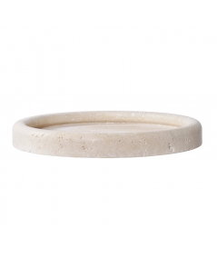 Bakke - Bakke, travertin, natur ø25,5 cm