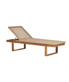 Derby teak solseng med natur polyrattan