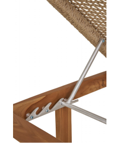 Derby teak solseng med natur polyrattan