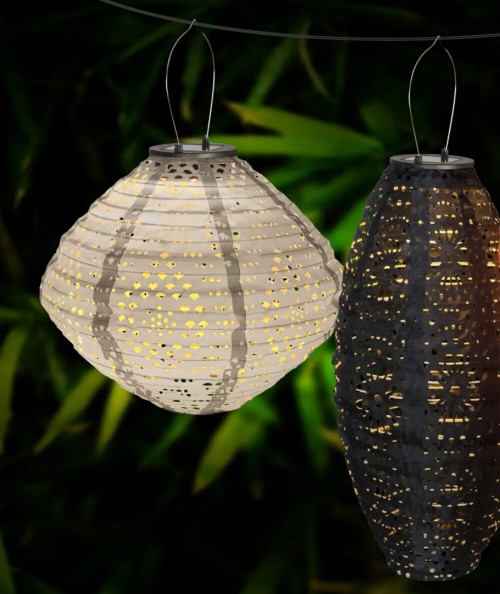 Genopladelig Harwood LED Lanterne i hvid