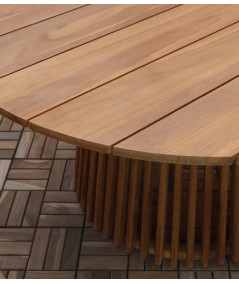 Rundt Lorca spisebord i teak