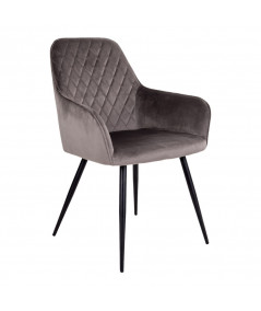 Harbo Spisebordsstol - Stol i mushroom velour