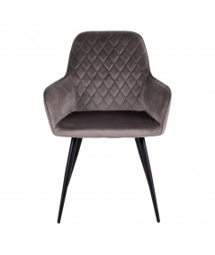 Harbo Spisebordsstol - Stol i mushroom velour