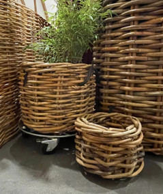 Rund trolley til rattankurve