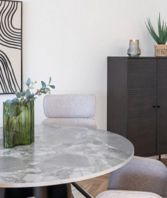 Brito spisebord med marmor look ø120