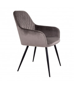Harbo Spisebordsstol - Stol i mushroom velour