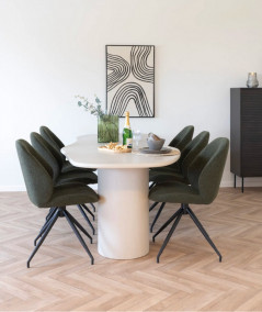 Maranola spisebord i cement look L240 cm